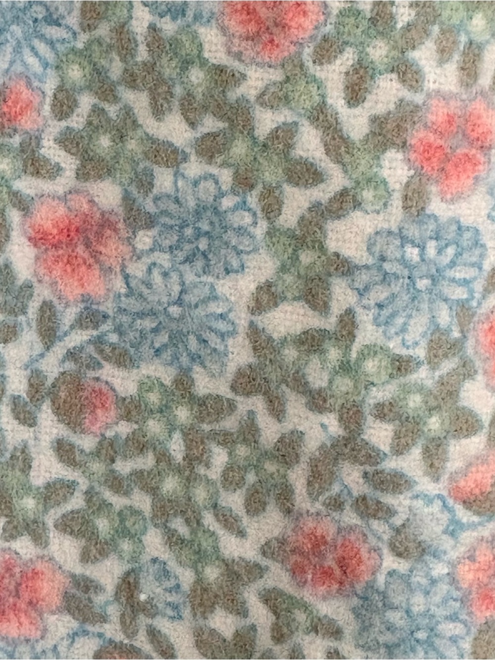 Vintage NWT Floral Nightgown in Light Blue and Pink - Picture 9 of 16